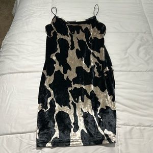 Cow print dress